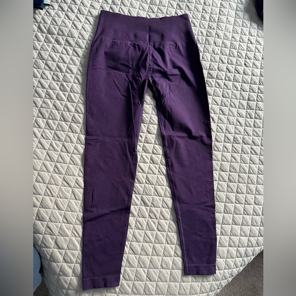 Purple First Health Workout Tights